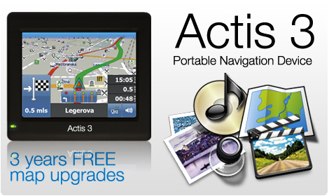 Actis 3 with 3 Years Free map upgrades